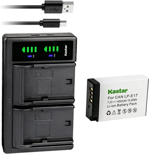 Miniatura 8 de Kastar Cargador de batería USB LTD2 de repuesto para Canon LP-E17 LPE17, 9967B02, Canon EOS RP, EOS R8, EOS R10, EOS R50, EOS R100 cámara sin