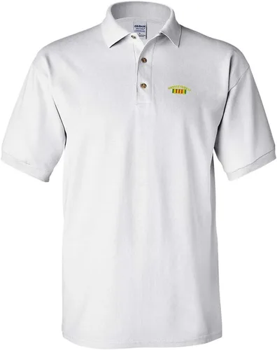 Miniatura 8 de Camisas polo personalizadas para hombres Vietnam Veterano Bandera Militar Bordado Algodón
