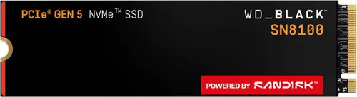 WD_Black SN8100 SSD NVMe de 1 TB - PCIe 5.0x4, M.2 2280, velocidad de lectura de hasta 14,900 MB/s, velocidad de escritura de hasta 11,000 MB/s,