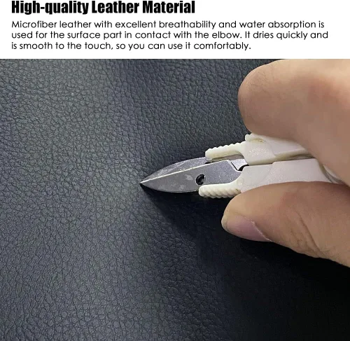 Miniatura 4 de sportuli Funda de cuero antiarañazos para reposabrazos de repuesto para Dodge Charger Chrysler 300 300C 2011-2023 2024 (costuras negras)
