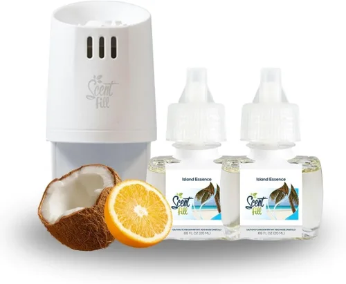 Miniatura 22 de Scent Fill Ambientador Enchufable de Naranja y Clavo, Repuestos de Aceite Perfumado, 2 Repuestos + Difusor