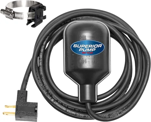 Miniatura 6 de Superior Pump 92010 Interruptor de flotador vertical, negro