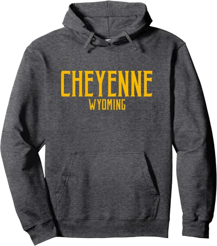 Miniatura 4 de Cheyenne Wyoming WY - Sudadera con capucha con estampado de ámbar