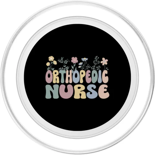 Miniatura 2 de Groovy Orthopedic Nurse Flowers Ortho Nursing PopSockets MagSafe PopGrip for iPhone