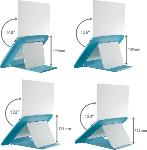 Miniatura 5 de L: Ergo - Soporte ajustable para portátil, color azul tranquilo