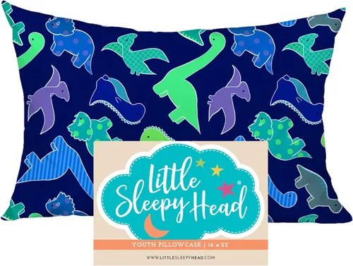 Miniatura 7 de Little Sleepy Head Funda de almohada para niños pequeños, 100% algodón y funda de almohada hipoalergénica para almohada de niños pequeños, funda