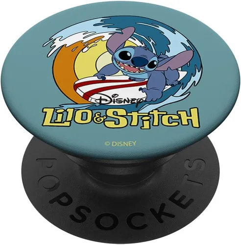 Miniatura 6 de Disney Lilo & Stitch Surfing Stitch Retrato PopSockets MagSafe PopGrip para iPhone