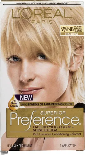 Miniatura 36 de L'Oreal Paris Superior Preference Fade-Defying + Shine - Tinte permanente para el cabello, rubio rosado medio 8RB, paquete de 1, tinte para el 8RB
