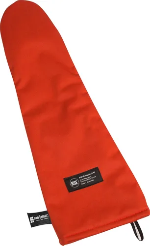 Miniatura 10 de San Jamar CTP15 Cool Touch - Manopla para horno con protección contra el calor de hasta 500 ° F, 15 pulgadas de longitud, color rojo
