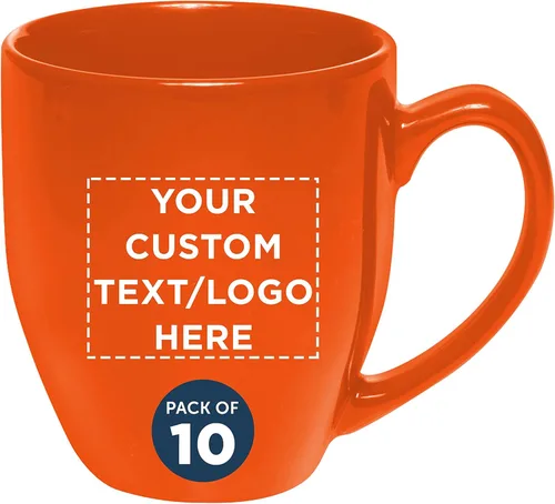 Miniatura 18 de DISCOUNT PROMOS Juego de 10 tazas de café grandes de 16 onzas, paquete a granel, perfectas para té, espresso, capuchino, cacao caliente, color verde