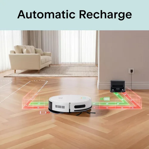 Miniatura 5 de SereneLife - Robot aspirador inteligente y trapeador, edición Pro con batería mejorada, succión extrema, tanque de agua interno - control por