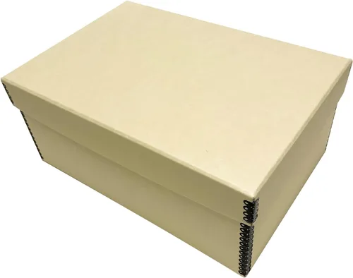 Golden State Art, Cajas de almacenamiento para fotos de archivo, caja de conservación de tarjetas sin ácidos con tapa extraíble, para almacenar