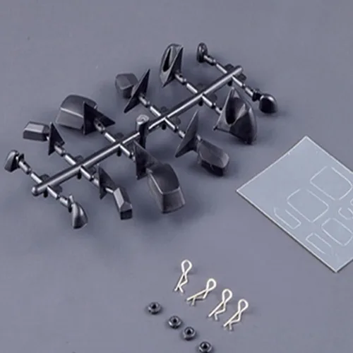 Miniatura 2 de Kit de espejo retrovisor universal de alta simulación DIY para 1/10 RC Car Upgrade Parts