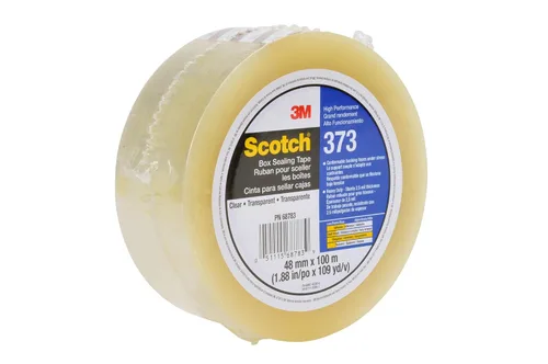 Miniatura 3 de Scotch Cinta selladora de cajas 373, transparente, 1.890 in x 328.1 ft