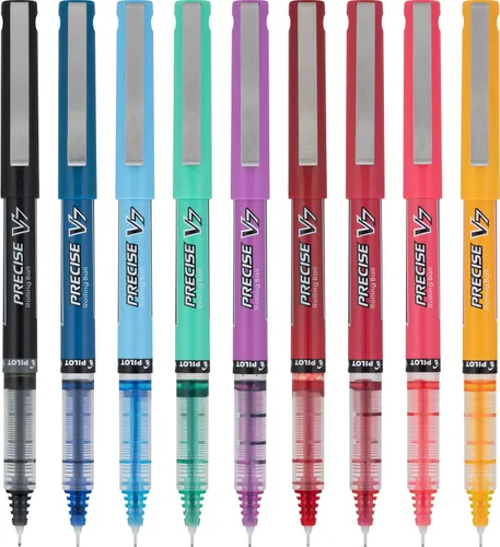 Miniatura 2 de Pilot Precise V7 - Bolígrafos de tinta líquida con tapa de punta fina de 0.028 in, bolígrafos de colores, edición limitada, colores surtidos