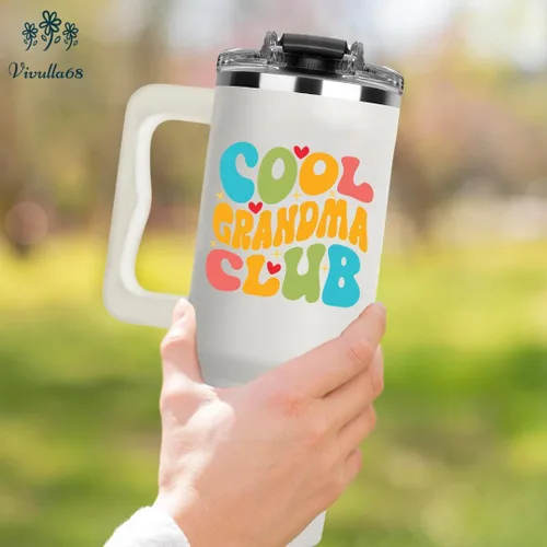 Miniatura 6 de Vivulla68 Vaso de café Cool Grandma Club de 40 onzas, ideas de regalo para abuelas, abuelas, abuelas, abuelas, gigi, mimi, mamaw, regalo