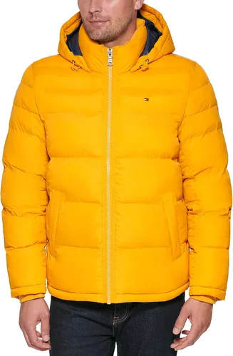 Tommy Hilfiger - Chaqueta acolchada con capucha de relleno alternativo para hombre (tallas estándar y para personas grandes y altas)