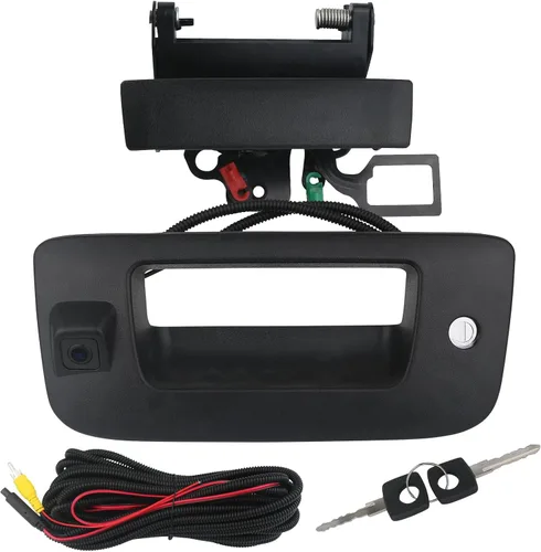Miniatura 10 de Cámara de respaldo con manija de puerta trasera Cámara de visión trasera con manija de cierre de puerta Compatible con 1999-2007 Chevrolet Chevy