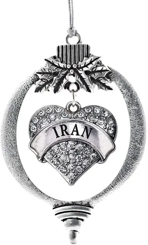Miniatura 74 de Inspired Silver Adornos festivos de dije de corazón pave de plata con circonitas cúbicas