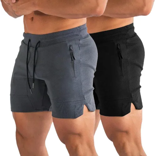 PIDOGYM Pantalones cortos de entrenamiento para hombre de 5 pulgadas, pantalones cortos ajustados para culturismo, correr, entrenamiento con
