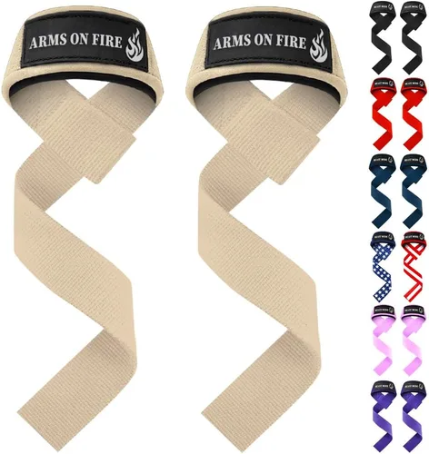 TECEUM Correas de levantamiento para levantamiento de pesas, gimnasio, entrenamiento de fuerza, correas de muñeca con algodón acolchado de neopreno,