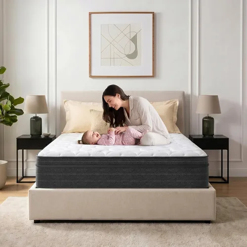 Miniatura 7 de Vesgantti Twin XL Bed Mattress 12 Inch - Cooling Hybrid Single Mattress in a Box for Back Pain Relief - Pocket Spring & Memory Foam