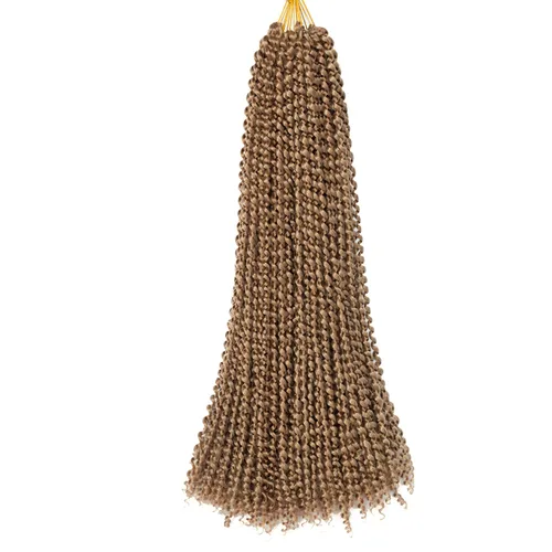 Cabello Passion Twist de 30 pulgadas, cabello rubio de ondas de agua con ganchillo para mujeres, cabello rubio Passion Twist de ganchillo largo 27#