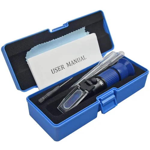 Miniatura 5 de Aichose - Refractómetro con 0-80% Brix y función automática de compensación de temperatura para medir el contenido de azúcar en frutas, miel, jarabe