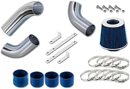 R&L Racing Sistema de admisión de aire frío de 3.5 "para Chevrolet Silverado 99-07 1500/2007 1500 Classic 4.3L V6