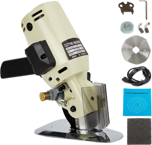 BEAMNOVA Cortador de Tela Eléctrico con Rodillo de Corte de Tela Cortador Manual de Tela con Cuchilla Rotativa Extra de 4 Pulgadas para Vestimenta