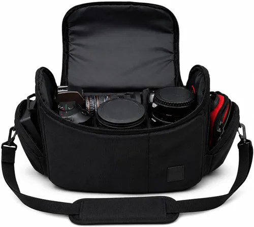 Bolsa Deluxe Grande para Cámara Digital / Video con Acolchado / Estuche para Cámaras Nikon, Sony, Pentax, Olympus, Panasonic, Samsung y Canon DSLR &