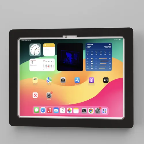Miniatura 8 de Carcasa VESA acrílica antirrobo para Apple iPad mini 4/5 de 8 pulgadas con kit de montaje en pared y cable de carga en ángulo de 90 grados