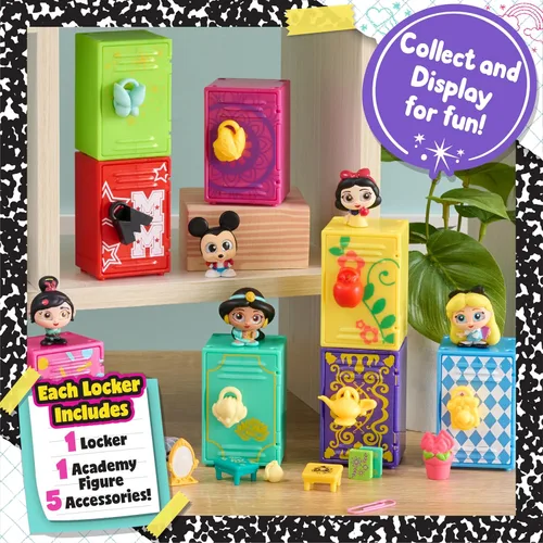 Miniatura 2 de DOORABLES Disney Academy Surprise Locker 3 Pack, juego de figuras coleccionables, los estilos pueden variar, obsequios navideños, regalos