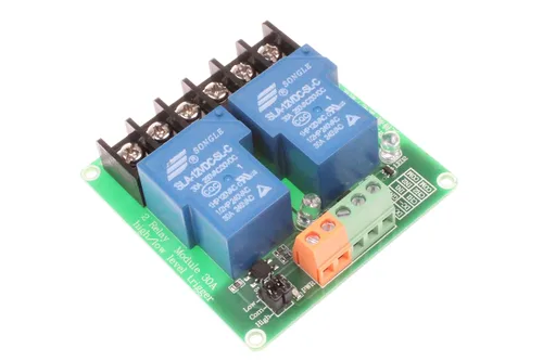 Miniatura 10 de NOYITO Módulo de relé de 2 canales 30A Disparador de nivel alto y bajo con carga de aislamiento optoacoplador DC 30V AC 250V 30A para control