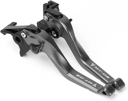 Miniatura 9 de Palancas de embrague de freno corto para motocicleta compatibles con Yamaha MT-03 2018-2022 2023 2024 2025 Palancas delanteras más cortas Manijas