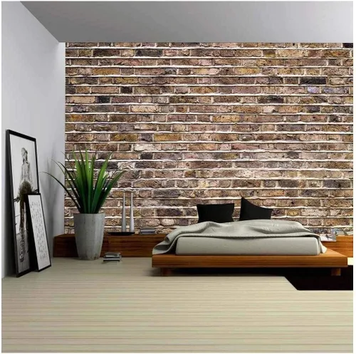 Miniatura 40 de wall26 - Paneles horizontales con patrón de ladrillo gris suave - Mural de pared, papel tapiz extraíble, decoración del hogar - 66x96 pulgadas