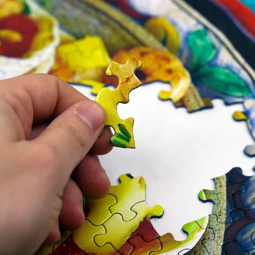 Miniatura 6 de Springbok Taco Table - Rompecabezas de 1000 piezas para adultos, tema de fiesta de tacos del Cinco de Mayo, ideal para noches de juego, tamaño Mesa