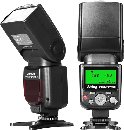 Flash Speedlite TTL Voking VK750II para Cámara Compatible con Canon EOS 60D 70D 77D 80D 4000D Rebel T7i T6i T6s T6 T5i T5 T4i T3i y Otras Cámaras