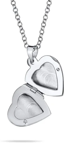 Miniatura 2 de Personalizado grabado delicado simple simple tradicional recuerdo plano en forma de corazón foto medallón para mujeres adolescentes sostiene fotos