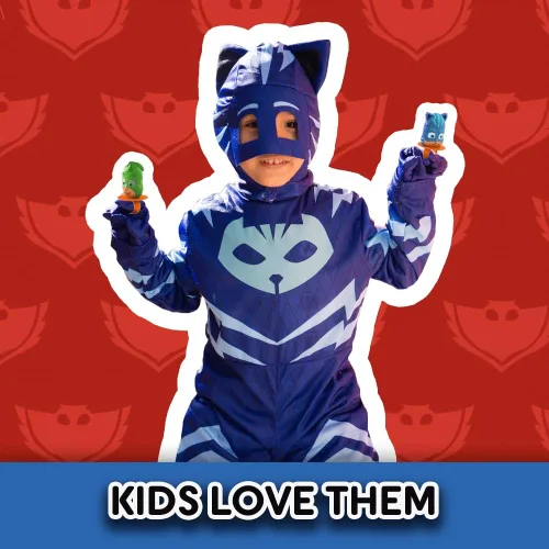 Miniatura 7 de PJ Masks - Juego de 15 anillos de piruleta para niños, para máscaras de pijama, suministros de fiesta de cumpleaños y máscara de pijama