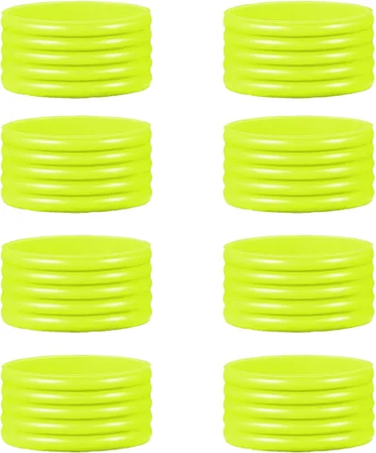15 colores disponibles Buena elasticidad 8-45 piezas de raqueta de tenis/paletas de pickleball/squash anillo de silicona raqueta agarre bandas