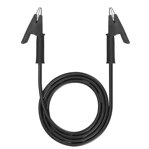 Miniatura 6 de Sumnacon Clips de cocodrilo de doble extremo, cable de cable de prueba de 15 A con clips aisladores, 2 cables flexibles de prueba de 3.3 pies