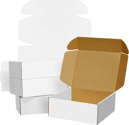 Miniatura 9 de BoShahai Paquete de 30 cajas de envío negras de 9x6x4 pulgadas, cajas de correo corrugadas, cajas de embalaje para productos, caja de cartón