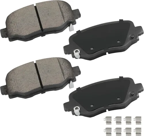 Miniatura 16 de Pastillas de freno de cerámica delanteras traseras 8 piezas para Mercedes-Benz CLK3/CLK430, 98-99 para Mercedes-Benz E300, 98-02 04 05