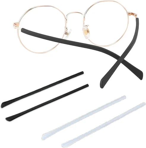 Miniatura 13 de Patillas de repuesto para gafas, antideslizantes y largas de silicona para lentes de metal fino