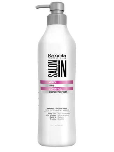 Salon In by Recamier Liss Control - Acondicionador hidratante antiencrespamiento para el control del encrespamiento, 33.8 fl oz / 33.8 fl oz