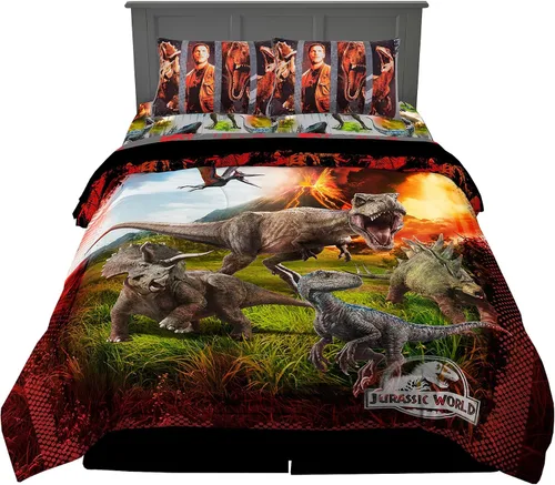 Miniatura 45 de Franco Ropa de cama súper suave para niños, juego de edredón y sábanas, 5 piezas, tamaño completo, Batman
