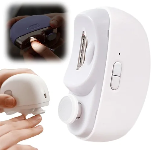 Miniatura 9 de Cortaúñas eléctrico, 2 en 1, cortaúñas eléctrico 2 en 1, recortador de uñas multifuncional con 2 velocidades ajustables para personas mayores, niños