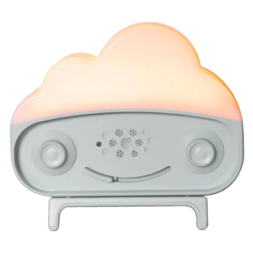 Happiest Baby SNOObie - Máquina inteligente de ruido blanco, máquina de sonido portátil para bebés con luz nocturna, 12 sonidos relajantes para Gris