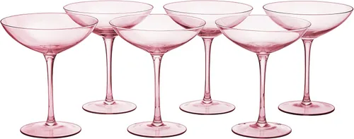 Miniatura 11 de The Wine Savant Champagne Coupes - Copas de champán coloridas de 12 onzas, Prosecco, juego de copas de mimosa, juego de copas de cóctel, cristalería